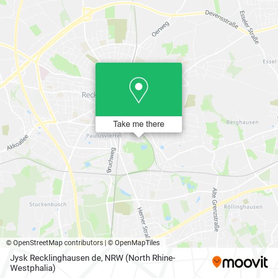 Jysk Recklinghausen de map