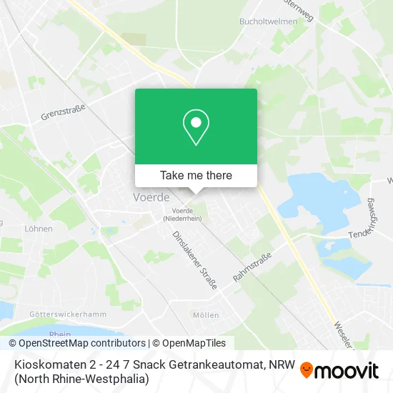 Карта Kioskomaten 2 - 24 7 Snack Getrankeautomat