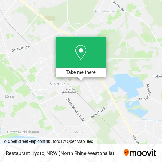 Restaurant Kyoto map