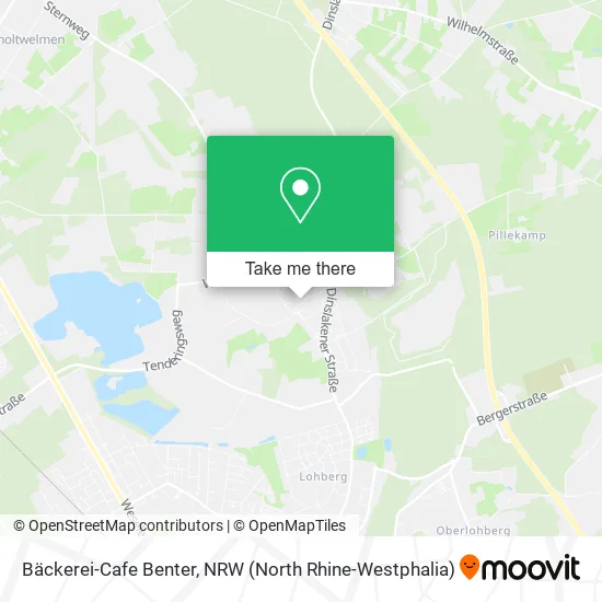 Карта Bäckerei-Cafe Benter