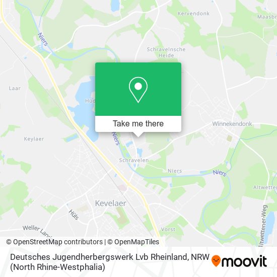 Deutsches Jugendherbergswerk Lvb Rheinland map
