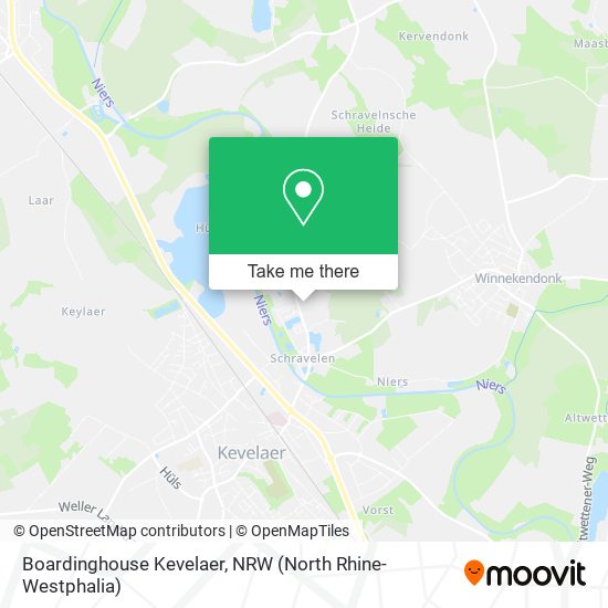 Boardinghouse Kevelaer map