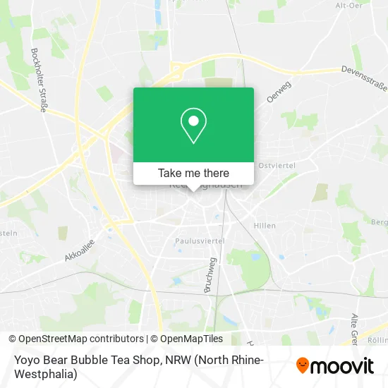 Карта Yoyo Bear Bubble Tea Shop