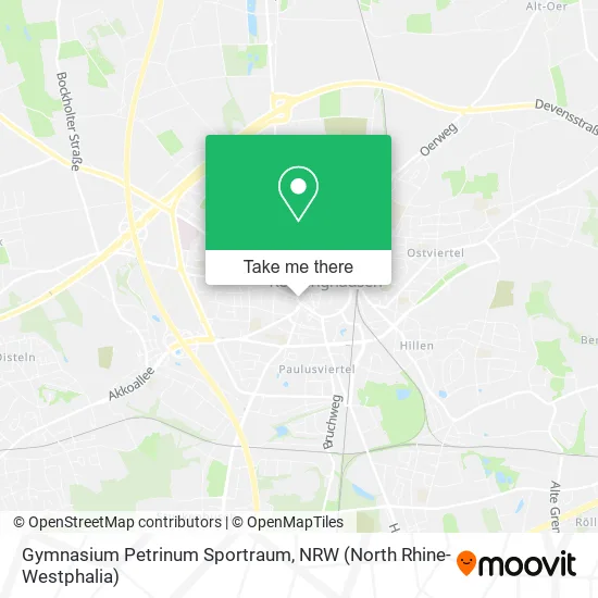 Карта Gymnasium Petrinum Sportraum