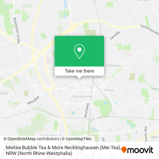 Карта Meitea Bubble Tea & More Recklinghausen (Mei Tea)