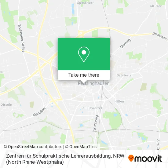 Карта Zentren für Schulpraktische Lehrerausbildung