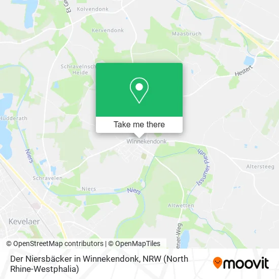 Карта Der Niersbäcker in Winnekendonk