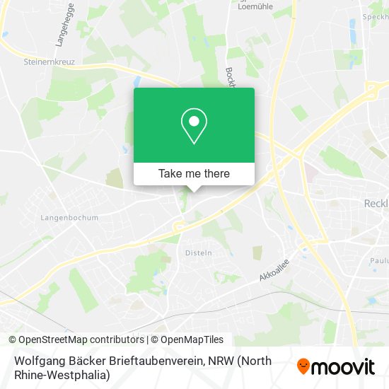 Wolfgang Bäcker Brieftaubenverein map