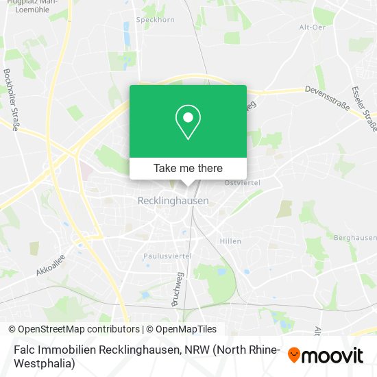 Falc Immobilien Recklinghausen map