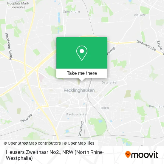 Карта Heusers Zweithaar No2.