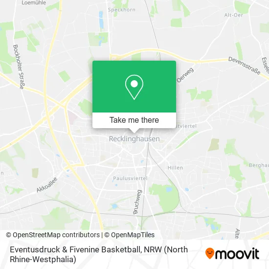 Eventusdruck & Fivenine Basketball map