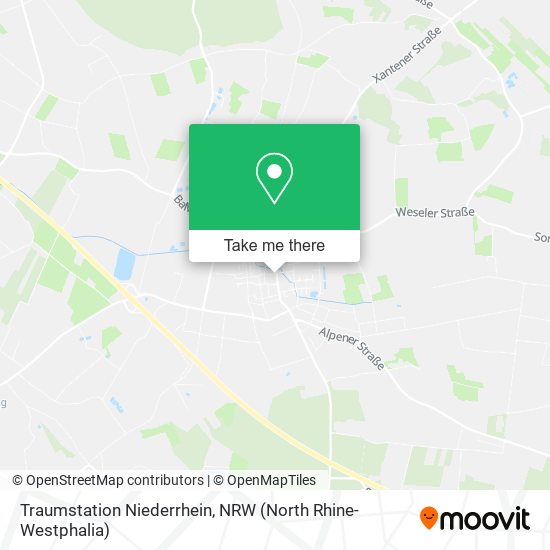 Traumstation Niederrhein map