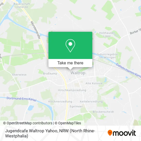 Карта Jugendcafe Waltrop Yahoo