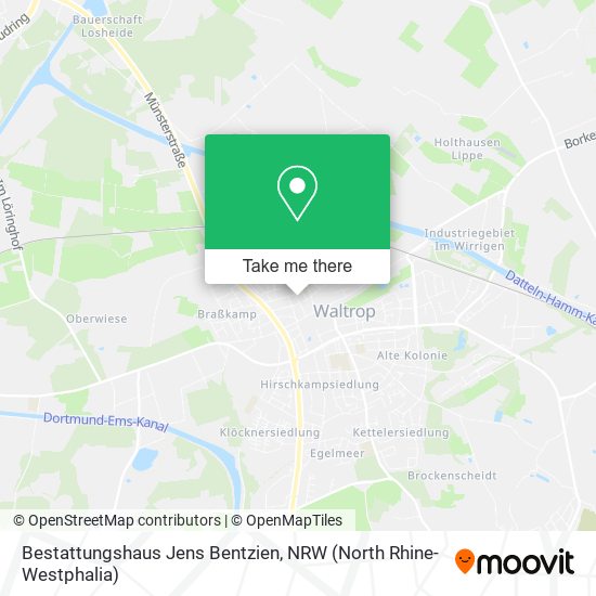 Bestattungshaus Jens Bentzien map