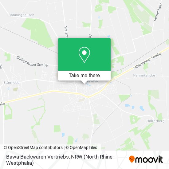 Bawa Backwaren Vertriebs map