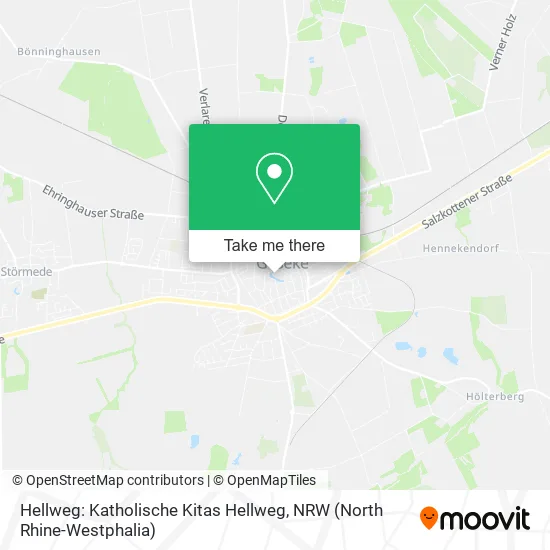 Карта Hellweg: Katholische Kitas Hellweg