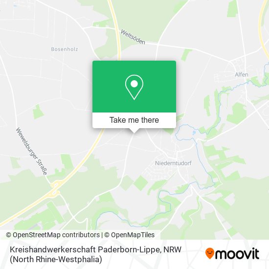 Kreishandwerkerschaft Paderborn-Lippe map