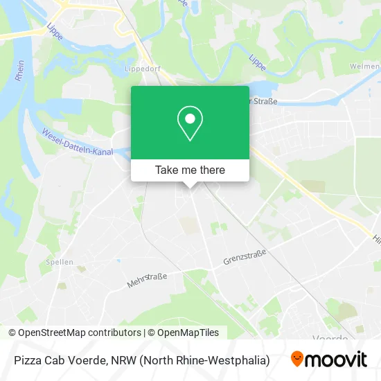 Pizza Cab Voerde map