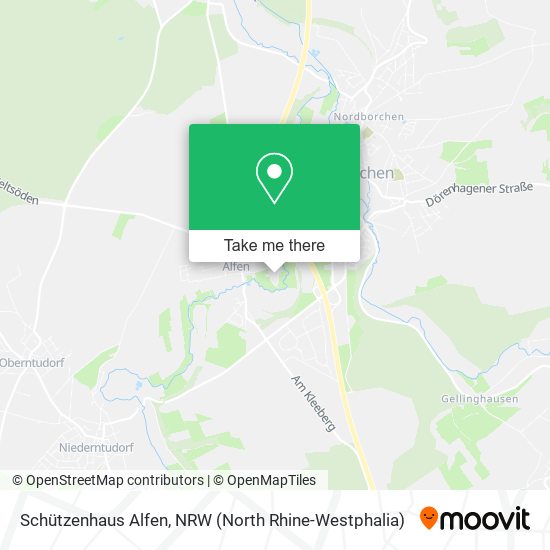 Schützenhaus Alfen map