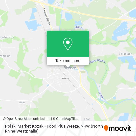 Polski Market Kozak - Food Plus Weeze map