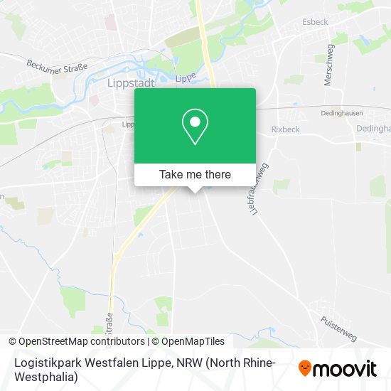 Logistikpark Westfalen Lippe map