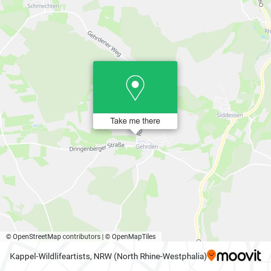 Kappel-Wildlifeartists map