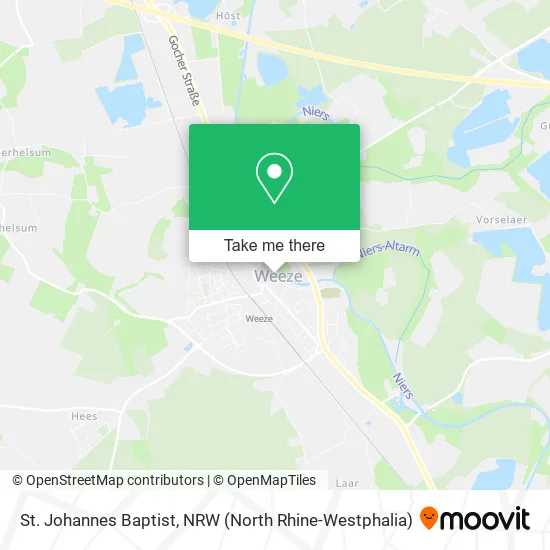St. Johannes Baptist map