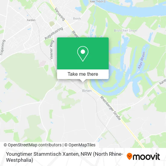 Youngtimer Stammtisch Xanten map