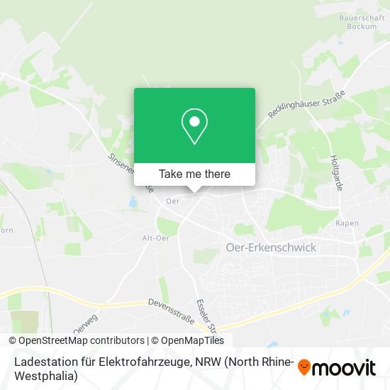 Ladestation für Elektrofahrzeuge map