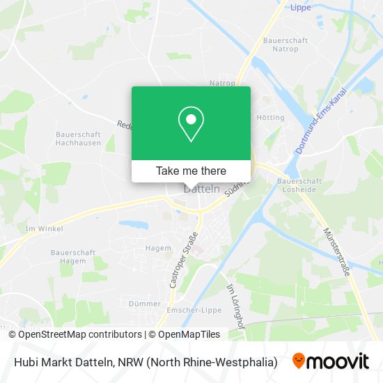 Hubi Markt Datteln map