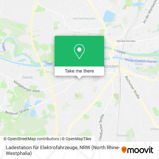 Карта Ladestation für Elektrofahrzeuge