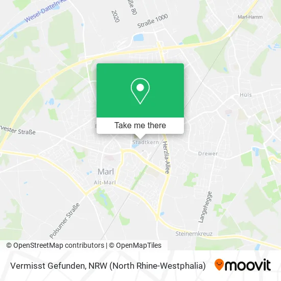 Vermisst Gefunden map