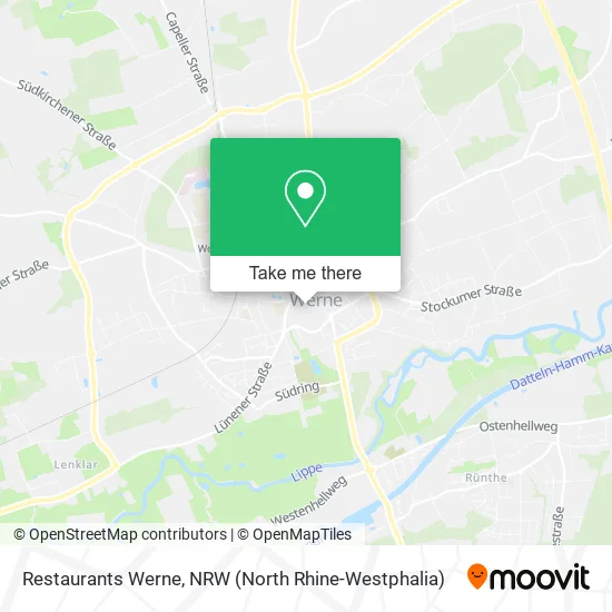 Restaurants Werne map