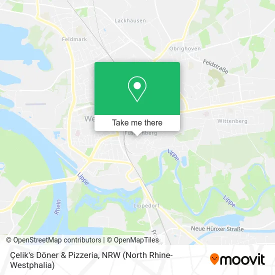 Карта Çelik's Döner & Pizzeria