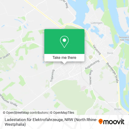 Карта Ladestation für Elektrofahrzeuge
