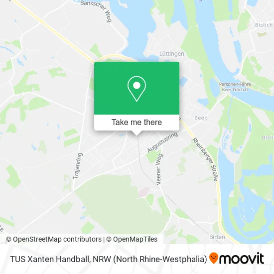 TUS Xanten Handball map