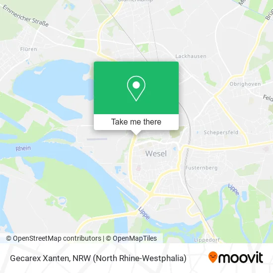 Карта Gecarex Xanten