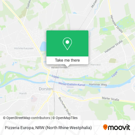 Карта Pizzeria Europa