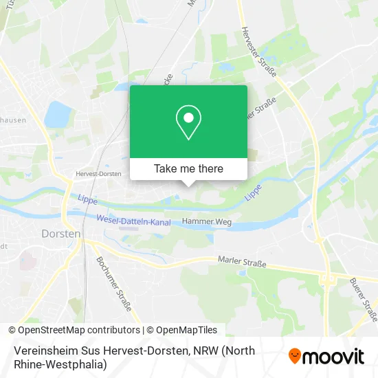 Карта Vereinsheim Sus Hervest-Dorsten