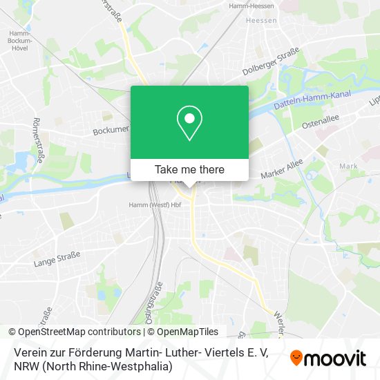 Verein zur Förderung Martin- Luther- Viertels E. V map