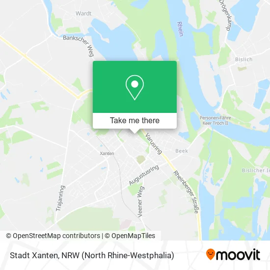 Карта Stadt Xanten