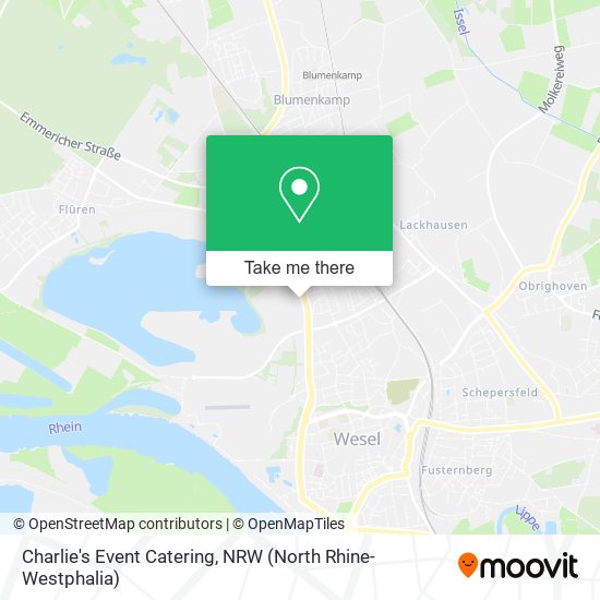 Charlie's Event Catering map