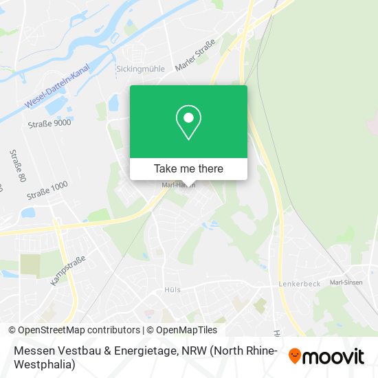 Messen Vestbau & Energietage map