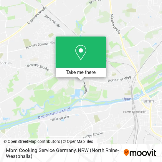Карта Mbm Cooking Service Germany