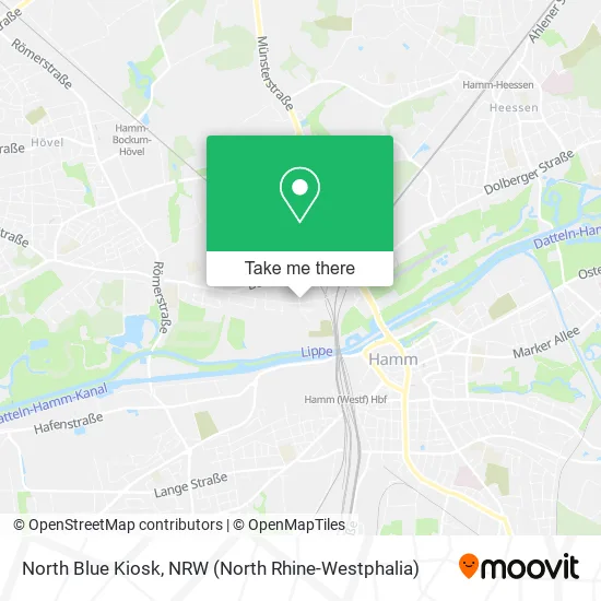 North Blue Kiosk map