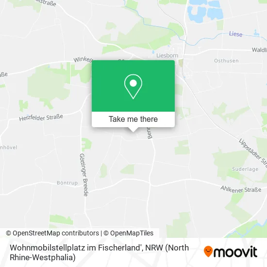 Карта Wohnmobilstellplatz im Fischerland'