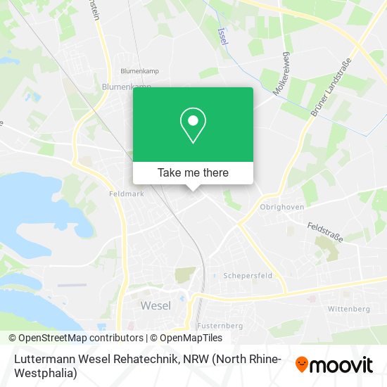 Luttermann Wesel Rehatechnik map