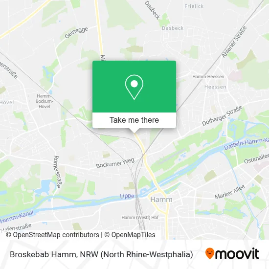 Broskebab Hamm map