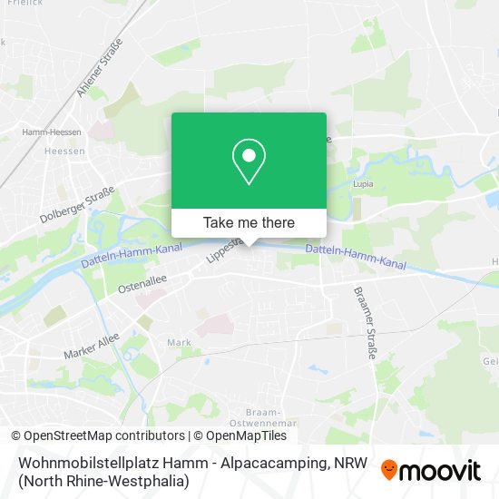 Wohnmobilstellplatz Hamm - Alpacacamping map