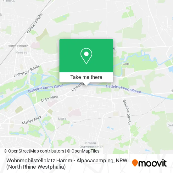 Карта Wohnmobilstellplatz Hamm - Alpacacamping